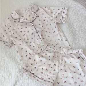 Cherry Print Pajama Set